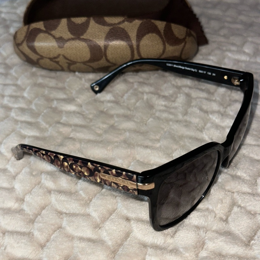 Coach Black and Brown Women's Sunglasses